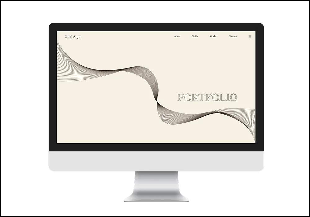 ポートフォリオサイトの画像